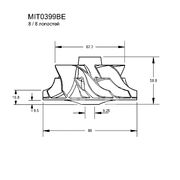Крыльчатка турбокомпрессора MIT0399