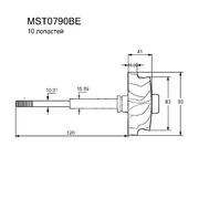 Вал турбокомпрессора MST0790