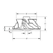 Крыльчатка турбокомпрессора MIT0162