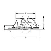Крыльчатка турбокомпрессора MIT0724