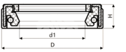 Сальник рулевой рейки HAZ1428