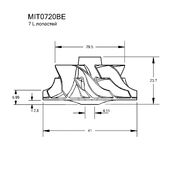 Крыльчатка турбокомпрессора MIT0720