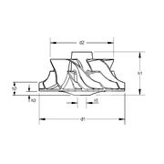Крыльчатка турбокомпрессора MIT0433