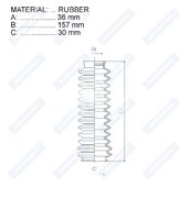 Пыльник рулевой рейки RDZ0256MG