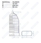 Пыльник рулевой рейки RDZ0376MG