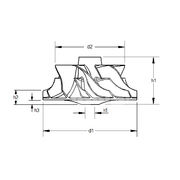 Крыльчатка турбокомпрессора MIT0985