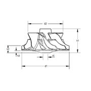 Крыльчатка турбокомпрессора MIT0796
