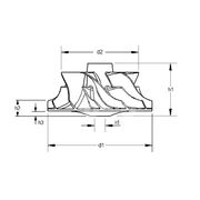 Крыльчатка турбокомпрессора MIT0138