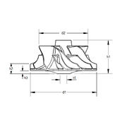 Крыльчатка турбокомпрессора MIT0944
