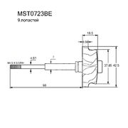 Вал турбокомпрессора MST0723