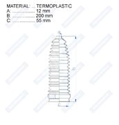 Пыльник рулевой рейки RDZ0543MG