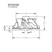 Крыльчатка турбокомпрессора MIT2381