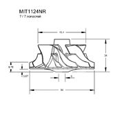 Крыльчатка турбокомпрессора MIT1124