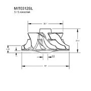 Крыльчатка турбокомпрессора MIT0700