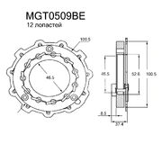 Геометрия турбокомпрессора MGT0509