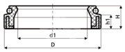 Сальник рулевой рейки HAZ0566RR