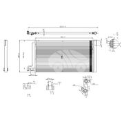 Радиатор кондиционера KRC1150