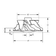Крыльчатка турбокомпрессора MIT0133